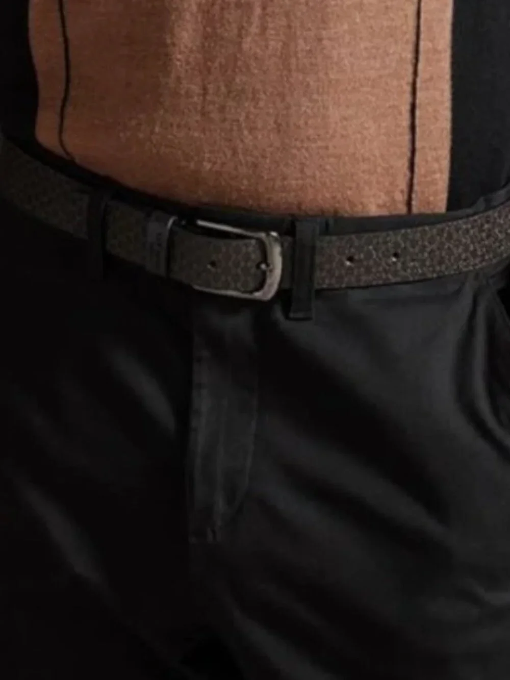 Ted Baker Conaby Bovine leather men's belt black & brown SZ-32 NEW